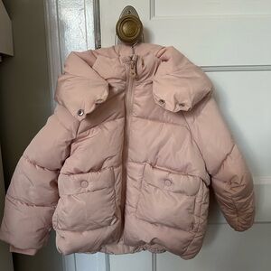 Zara Pink Puffer Jacket- Size 2-3 Years